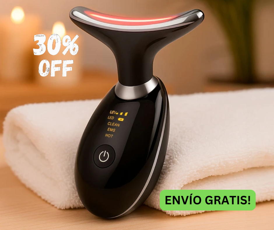 LumiSkin™ Pro: Rejuvenecedor Facial Ultrasónico 3 en 1