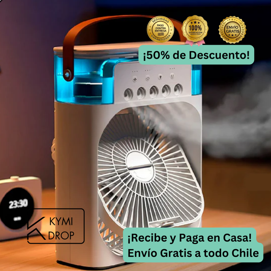 Mini Aire Acondicionado Humidificador 3 en 1: Enfría, Humidifica y Purifica!