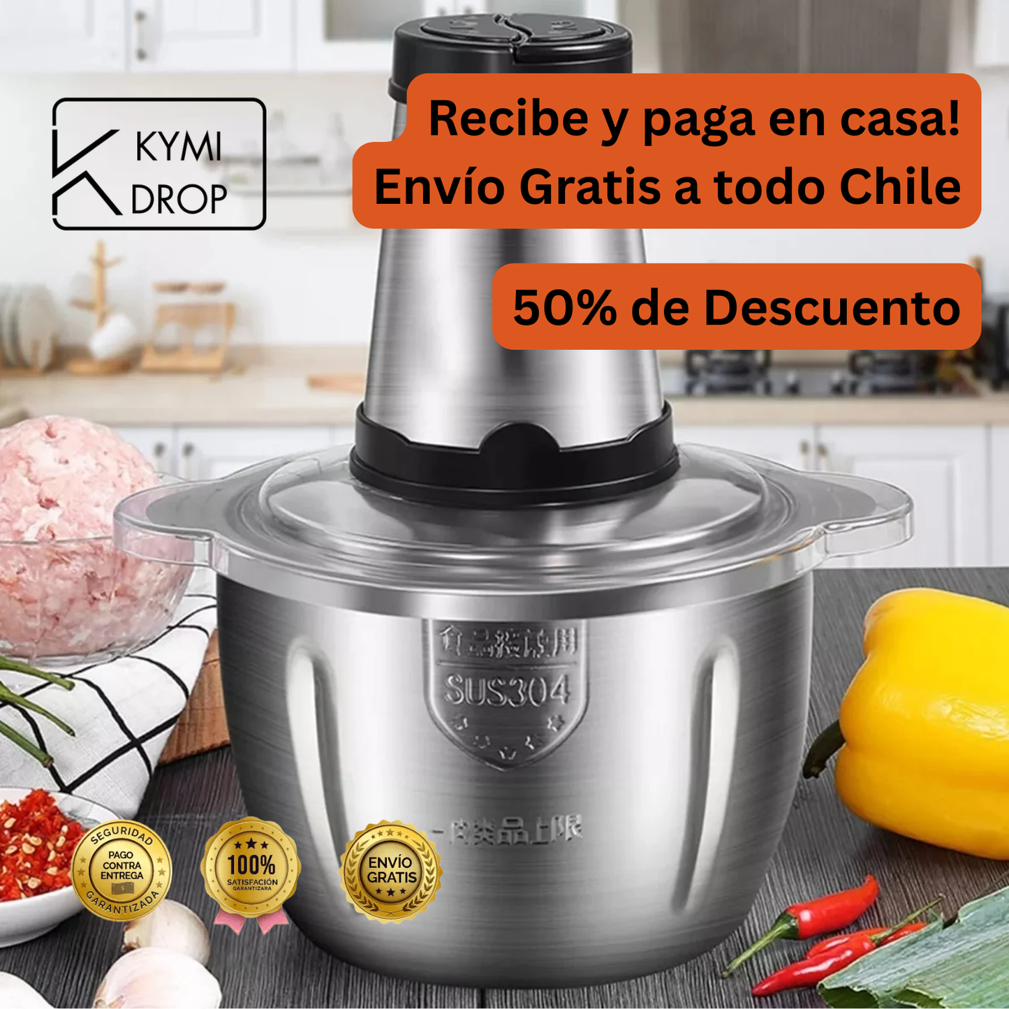 TurboChef Dual™ | Picadora Eléctrica 2 Velocidades